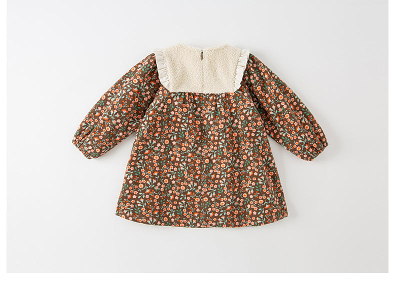 dave&bella Dave Bella Floral Corduroy Dress DB4224101 100cm