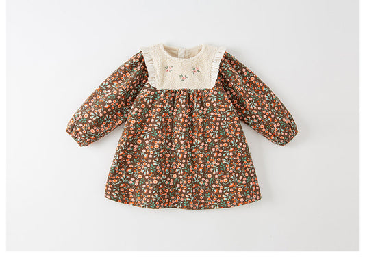 dave&bella Dave Bella Floral Corduroy Dress DB4224101 100cm