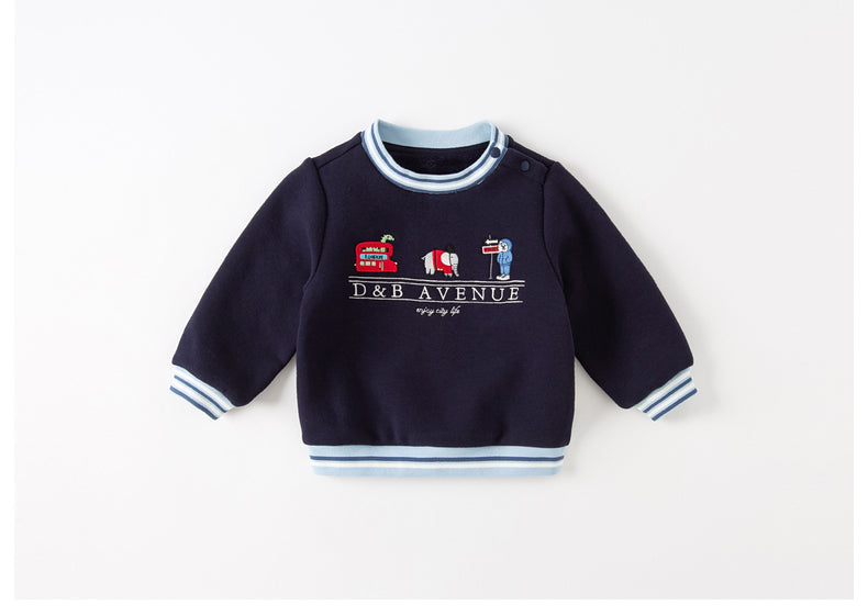 dave&bella デイブベラ ロンドンデザイン裏起毛トレーナー DB4224290