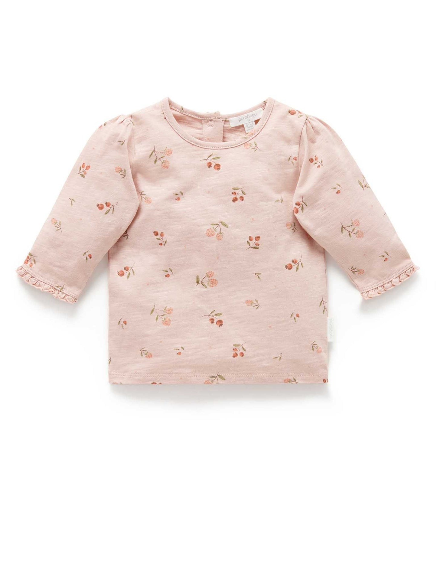 Purebaby Purebaby Layering Top Blueberry Print PB1033W22