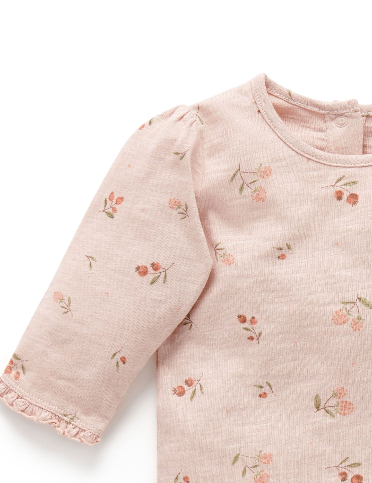 Purebaby Purebaby Layering Top Blueberry Print PB1033W22