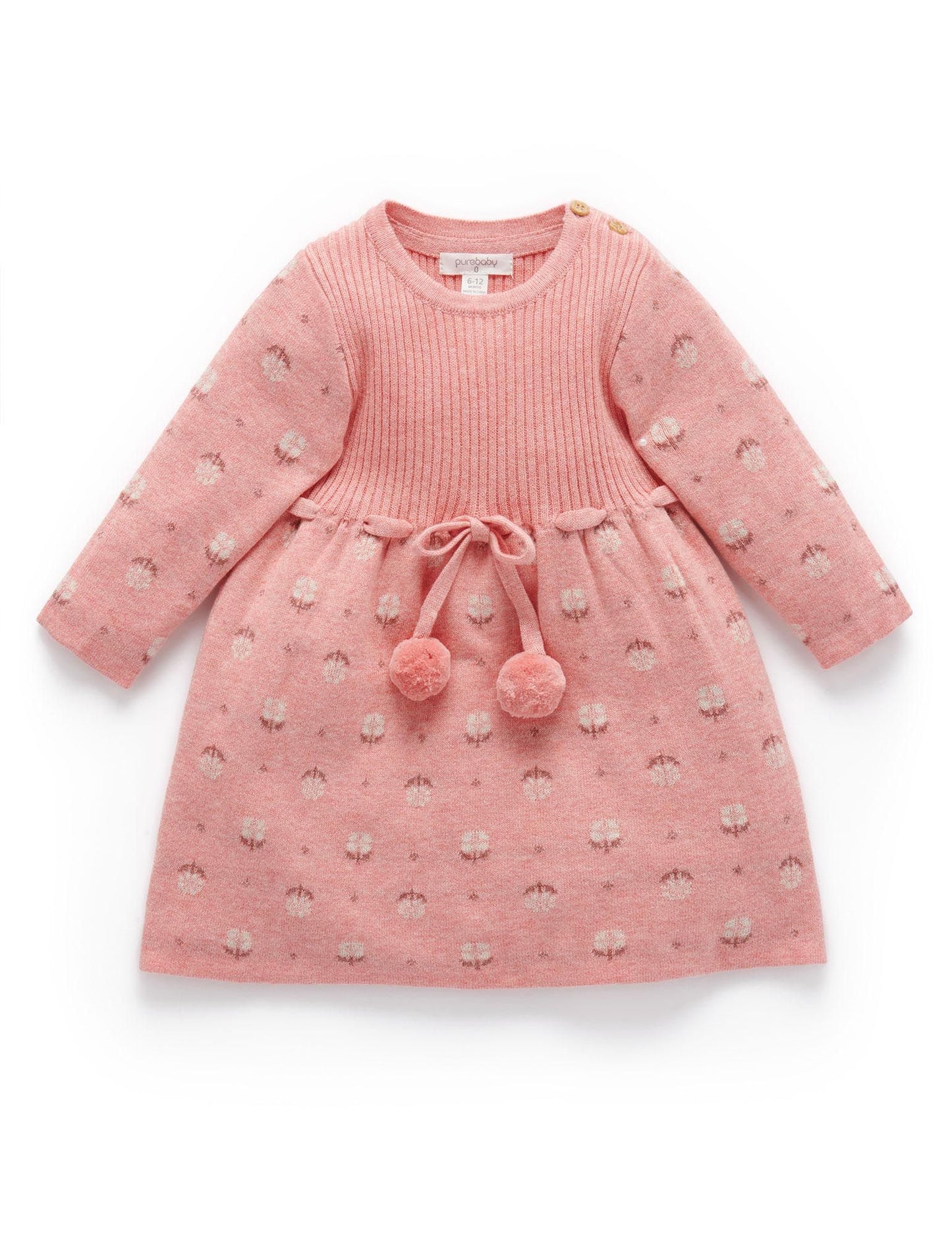 Purebaby Purebaby Forest Knitted Dress PB1040W22