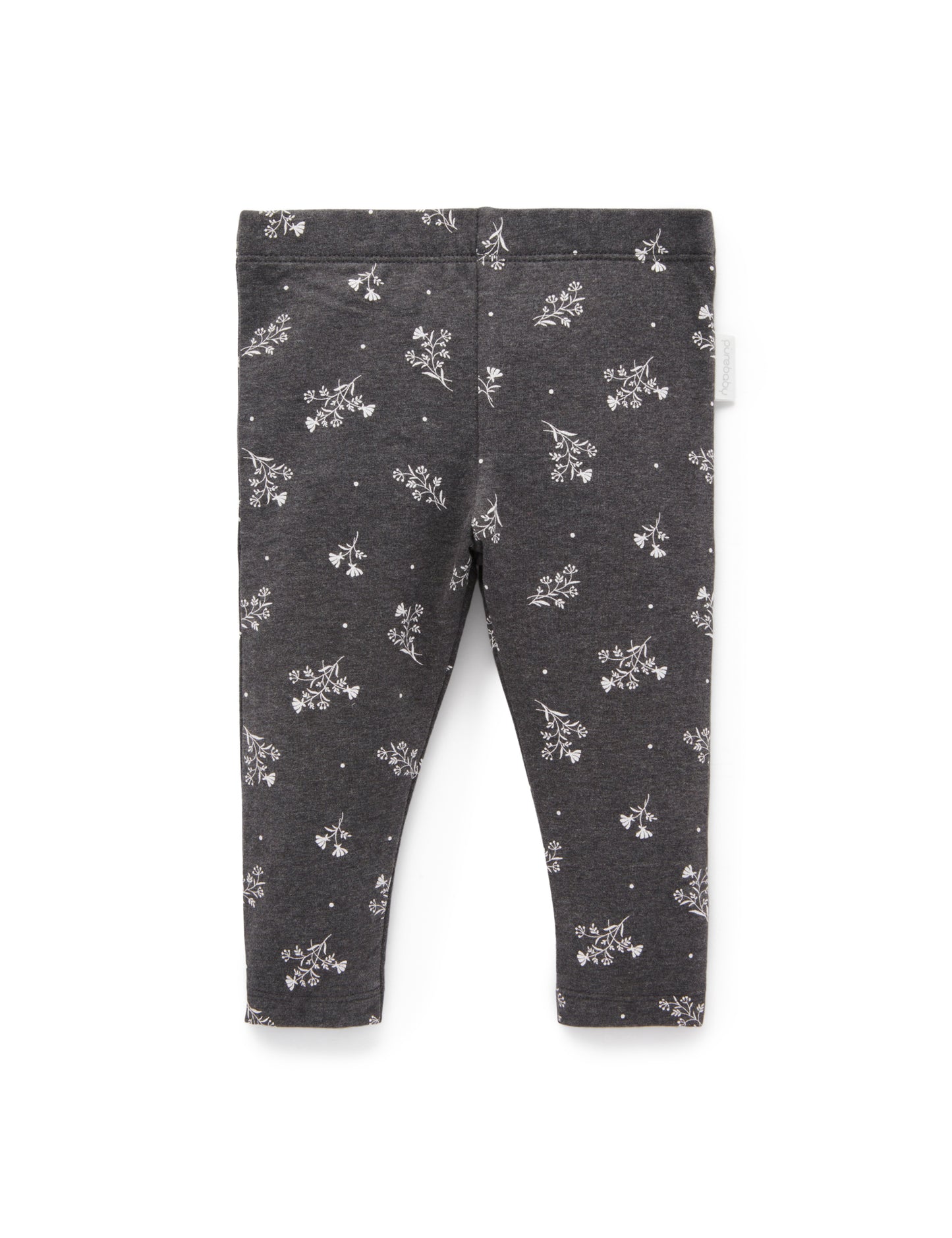 【1 last one】purebaby ピュアベビー Thick Leggings Snow Drop Print