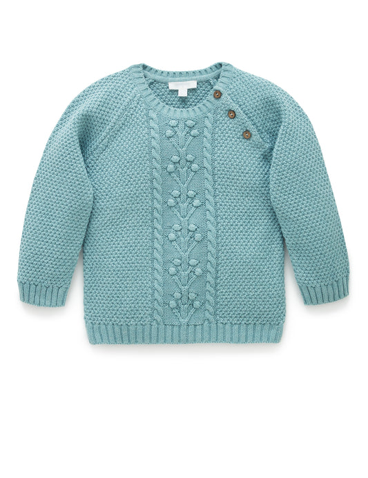 【5 last one】purebaby ピュアベビー Berry Jumper Sage Melange