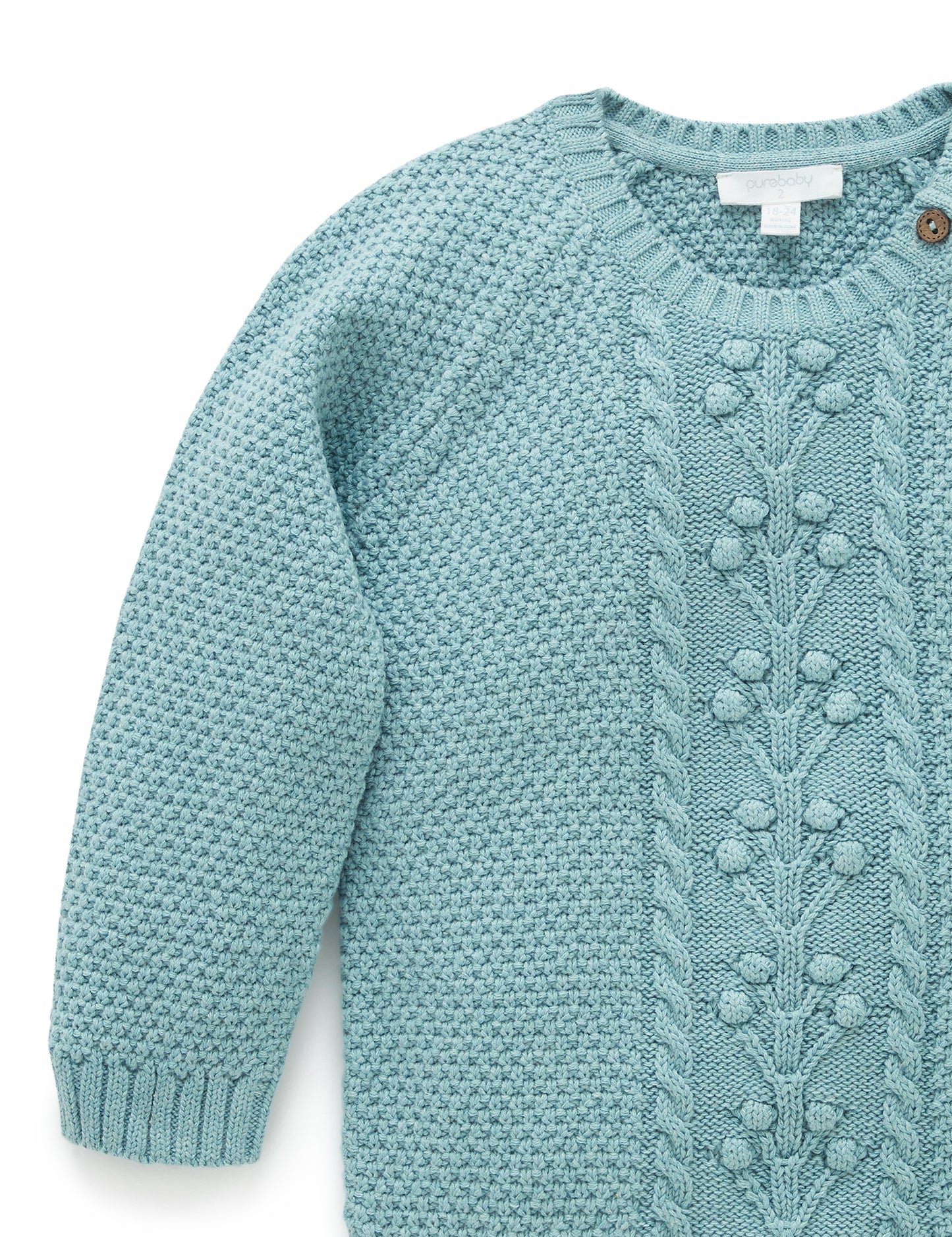 【5 last one】purebaby ピュアベビー Berry Jumper Sage Melange