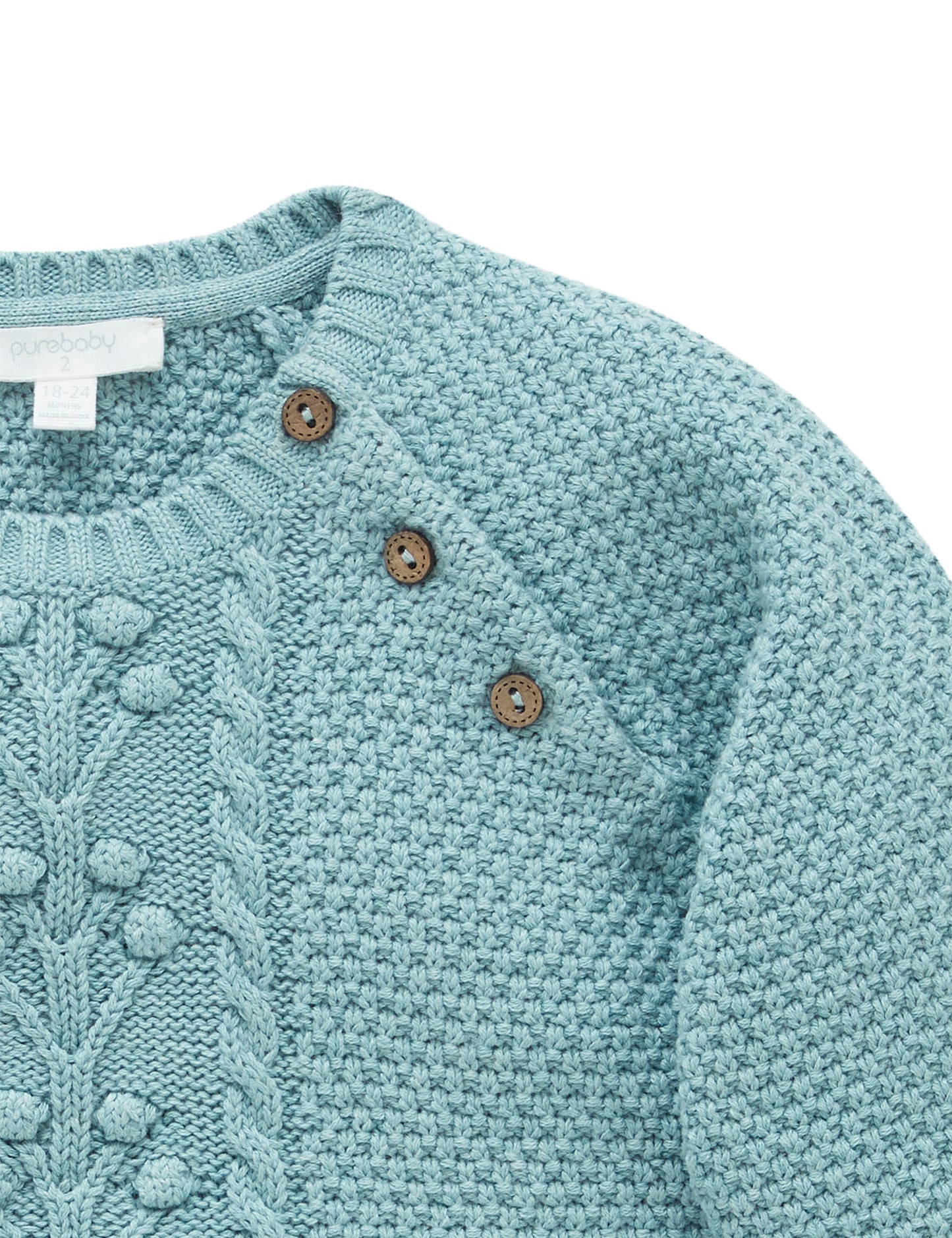 【5 last one】purebaby ピュアベビー Berry Jumper Sage Melange