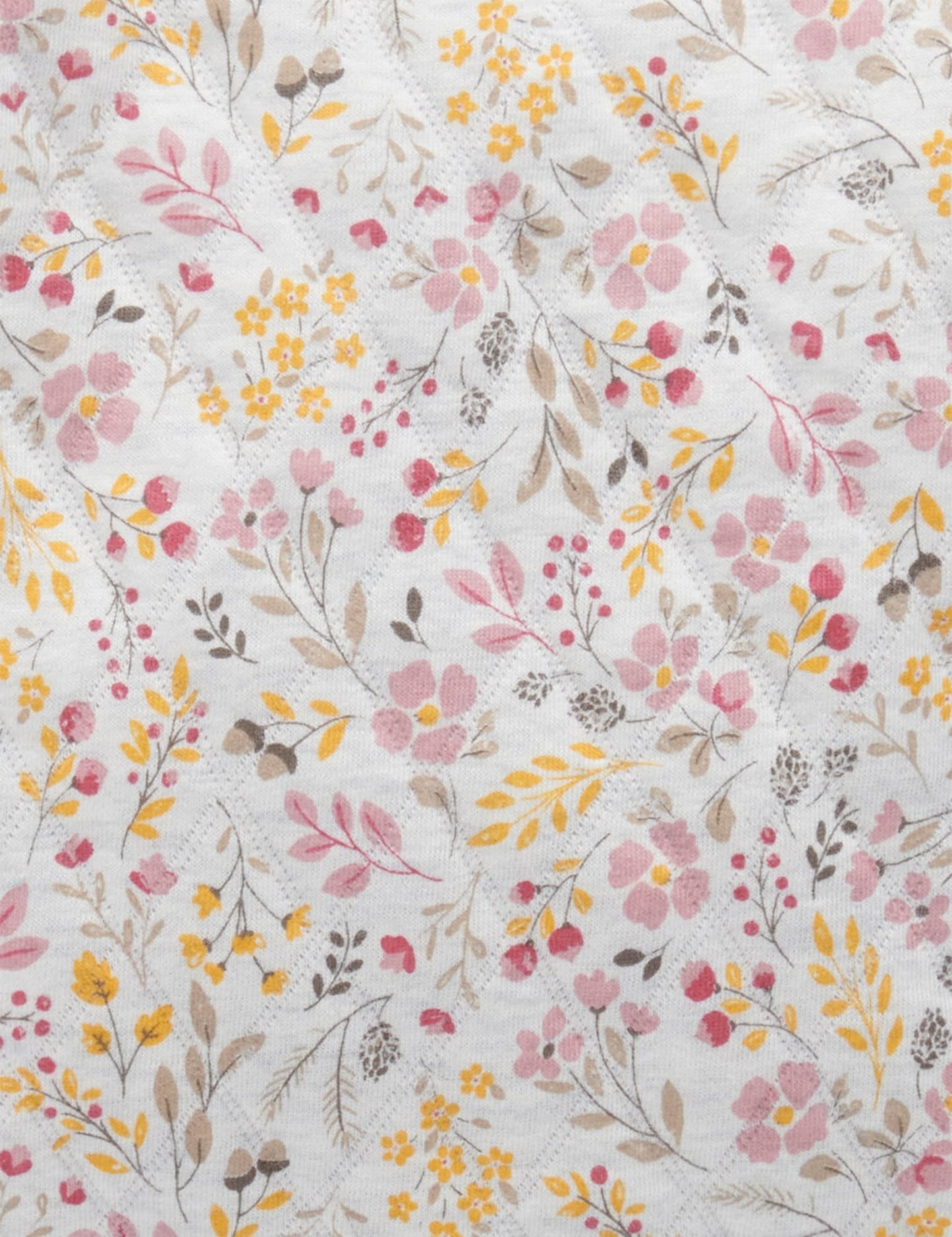 Purebaby Pure Baby Quilted Windcheater Winter floral pnt/Lavender mel PB2022W22