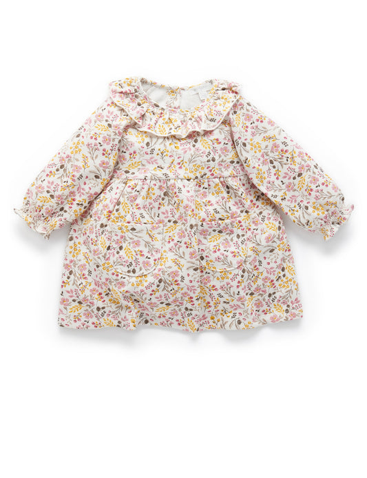 Purebaby ピュアベビー Fleece Dress WINTER FLORAL PRINT  PN2024W22
