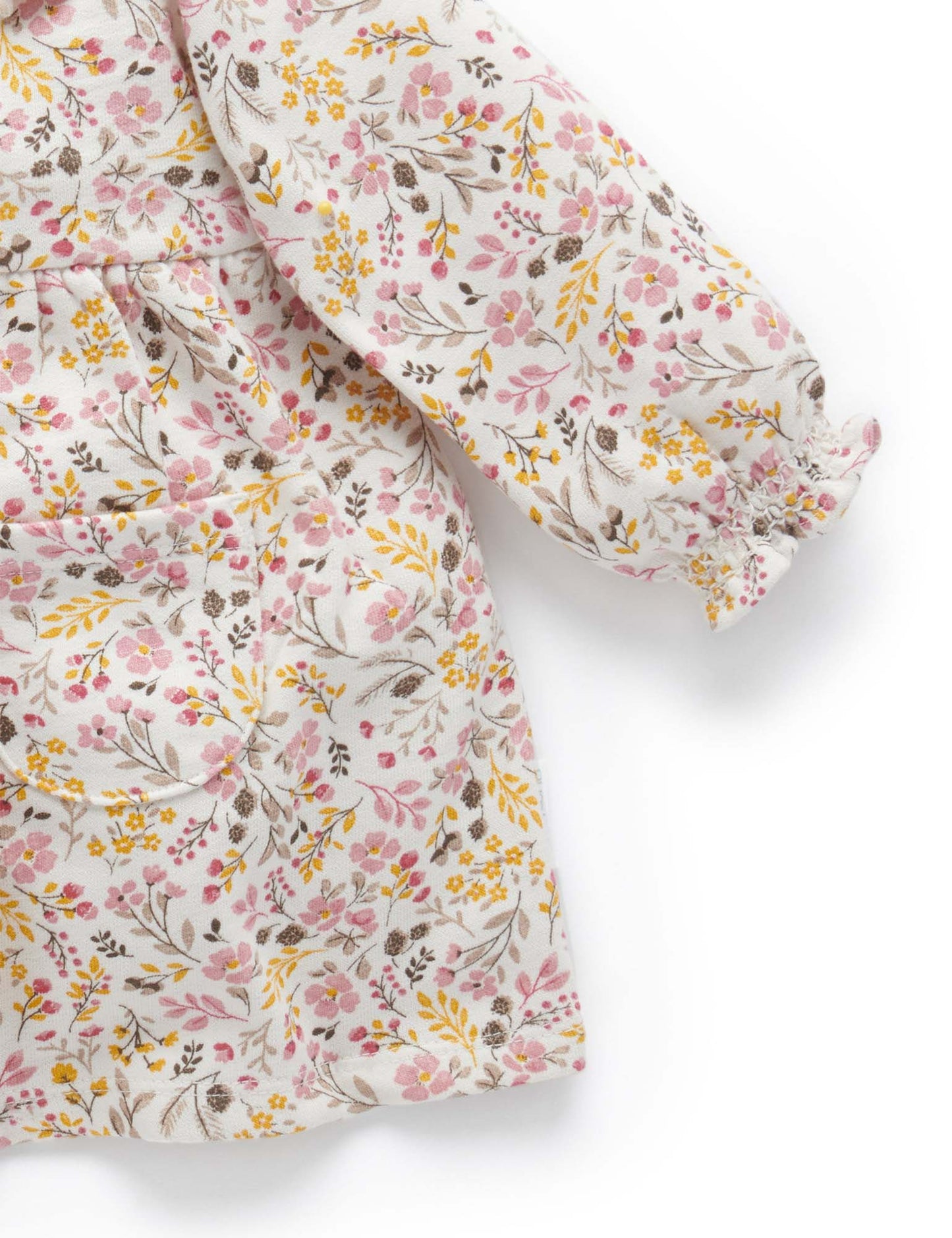 Purebaby Purebaby Fleece Dress WINTER FLORAL PRINT PN2024W22