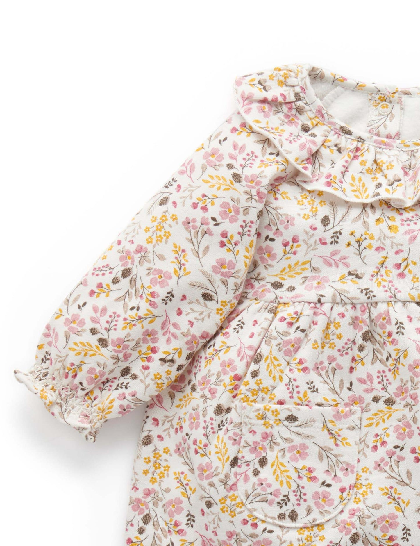 Purebaby Purebaby Fleece Dress WINTER FLORAL PRINT PN2024W22