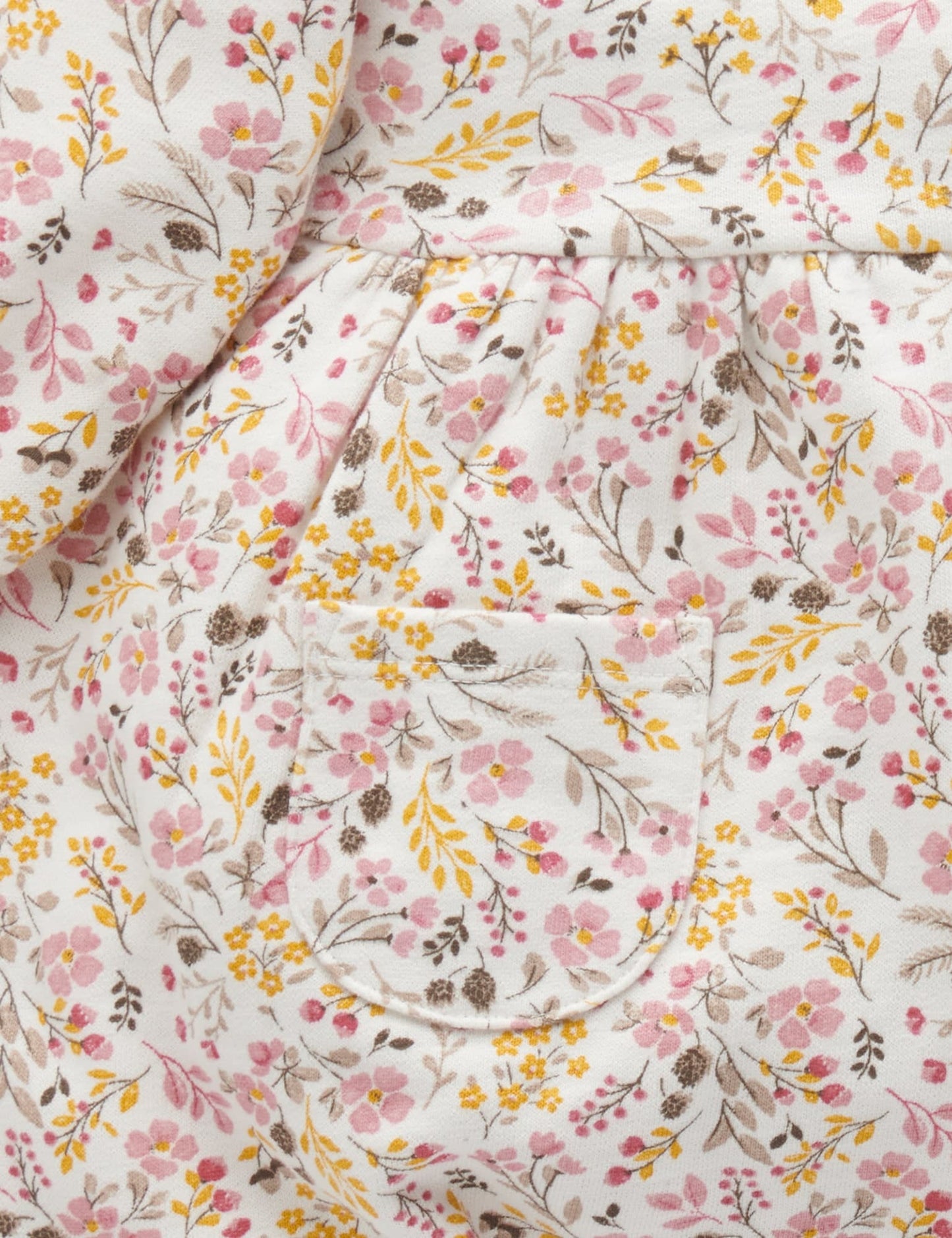 Purebaby Purebaby Fleece Dress WINTER FLORAL PRINT PN2024W22