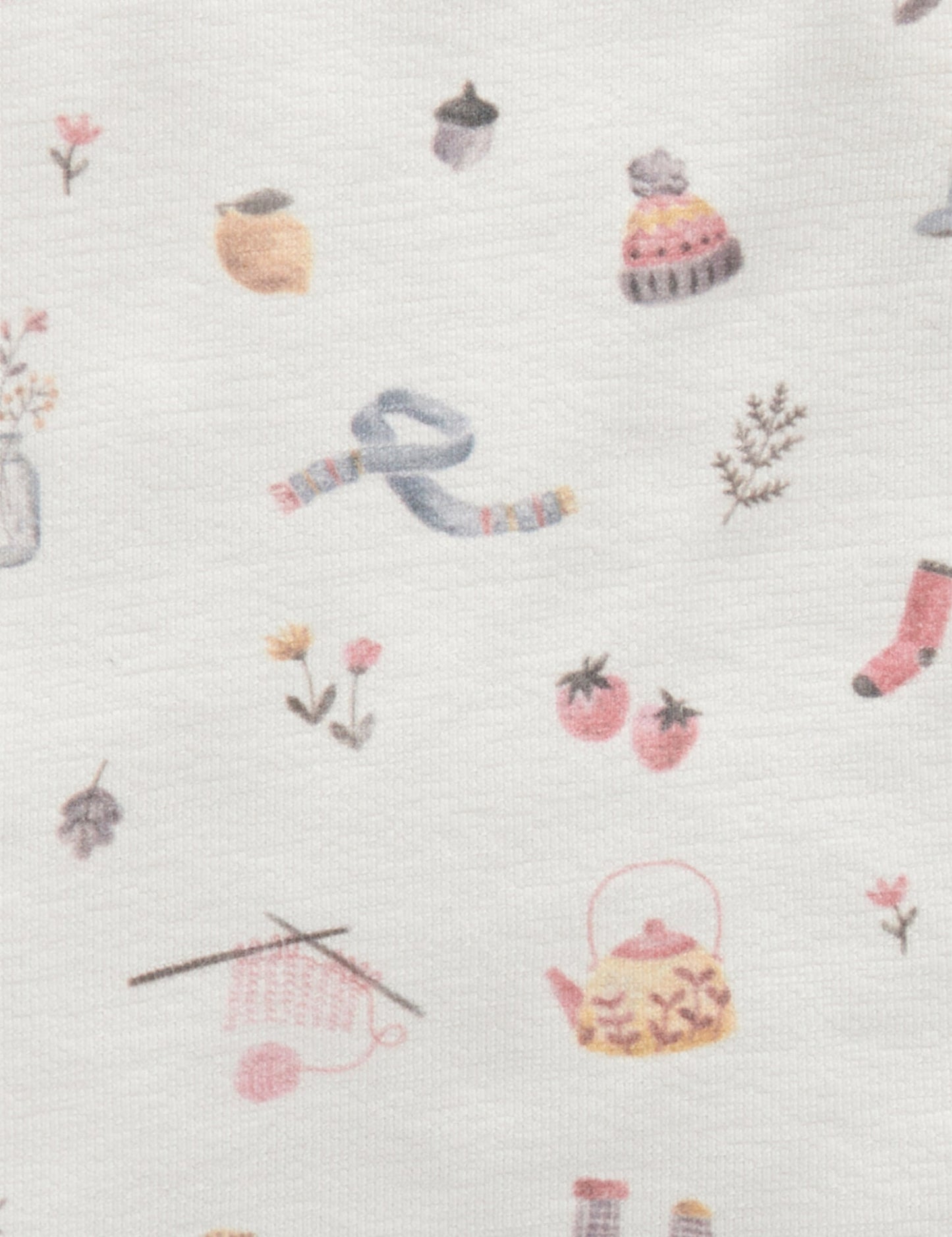 Purebaby Purebaby Thicker Layering Top Cozy Things Print PB2043W22