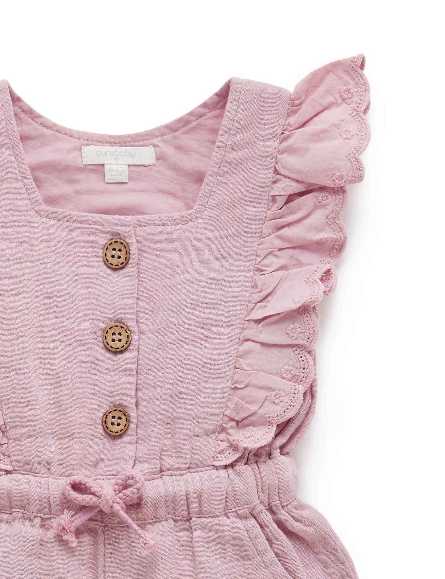 purebaby Pure Baby Ruffle Jumpsuit PB2072S21