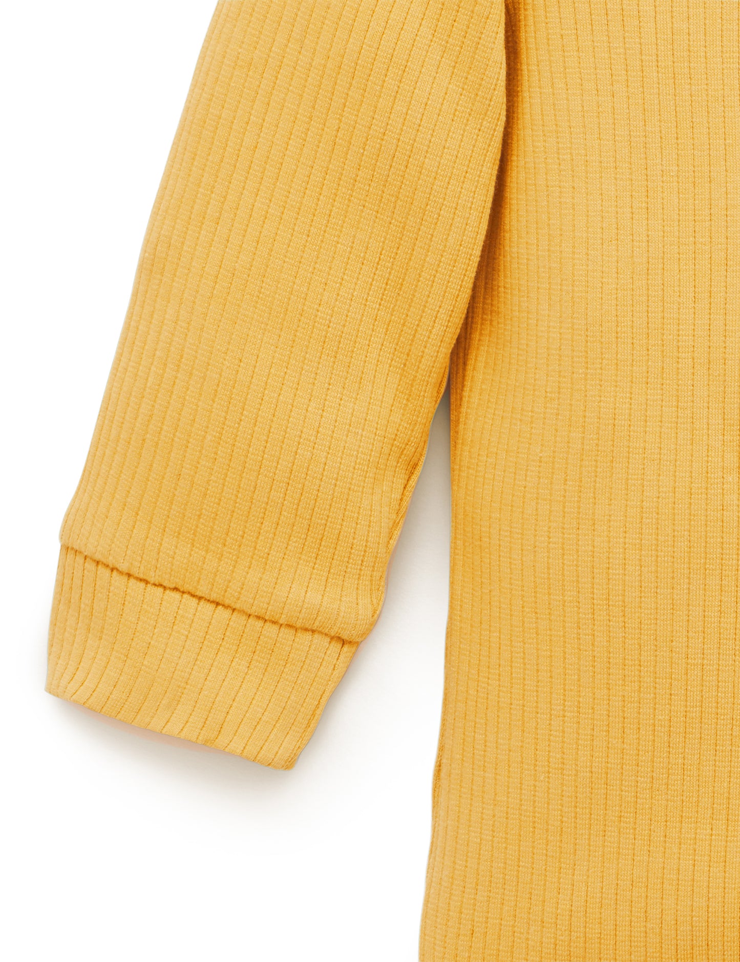 purebaby Pure Baby Rib L/Slv Henley Tee Golden PBN1000NS