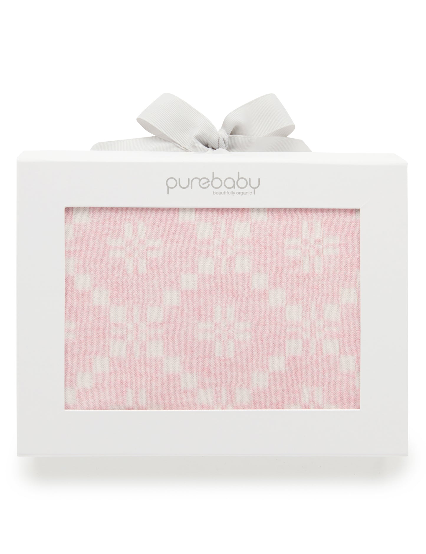 purebaby  ピュアベビー  Geometric Blanket Pink