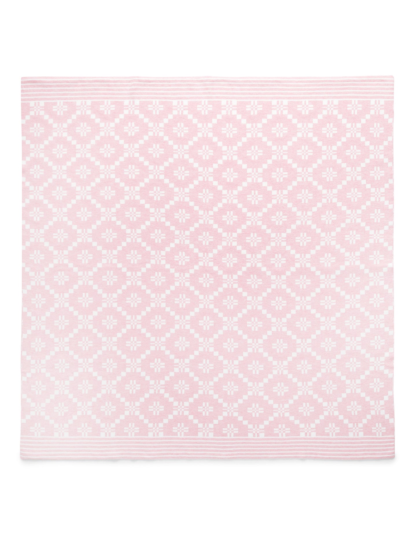 purebaby  ピュアベビー  Geometric Blanket Pink