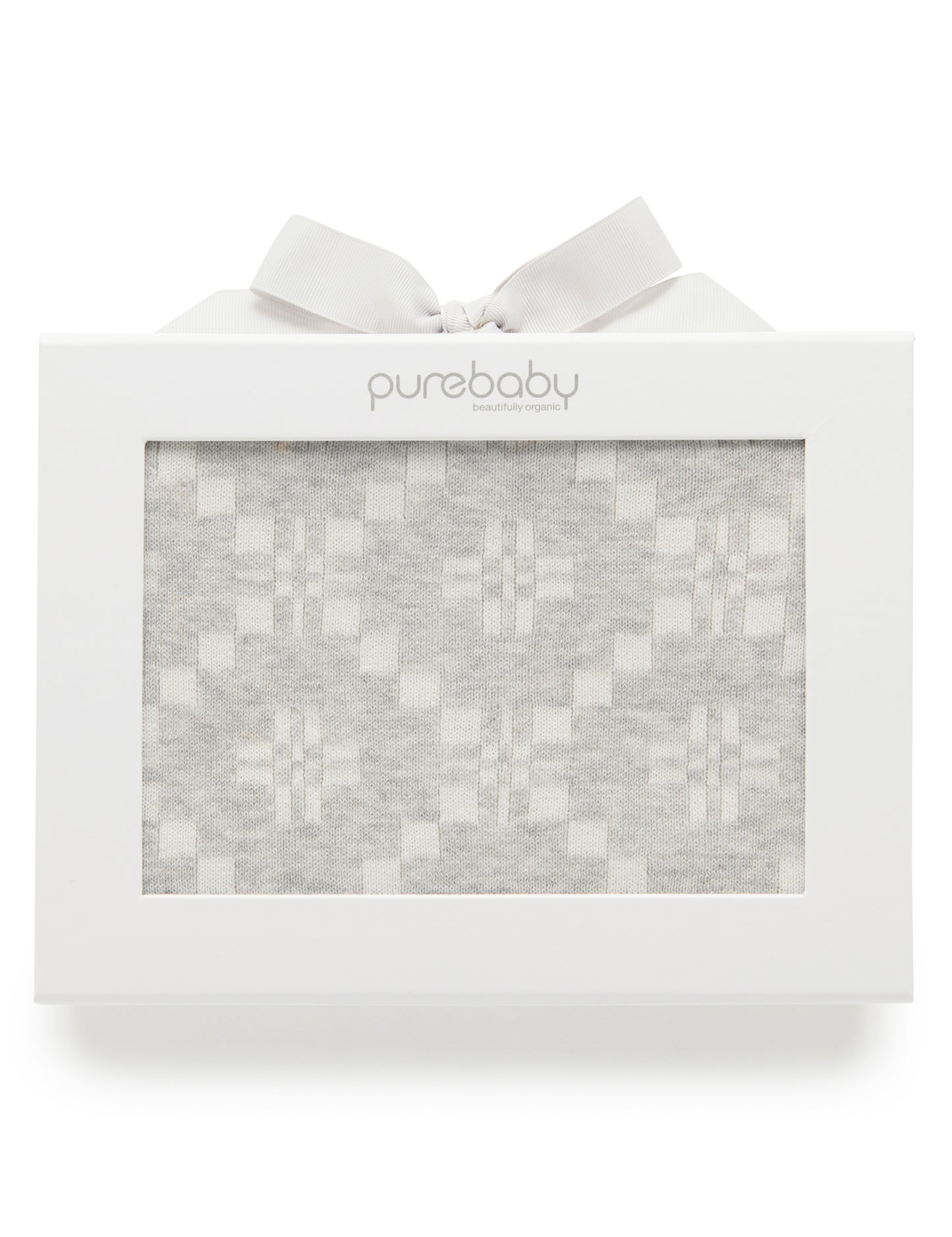 purebeby ピュアベビー Geometric Blanket Gray
