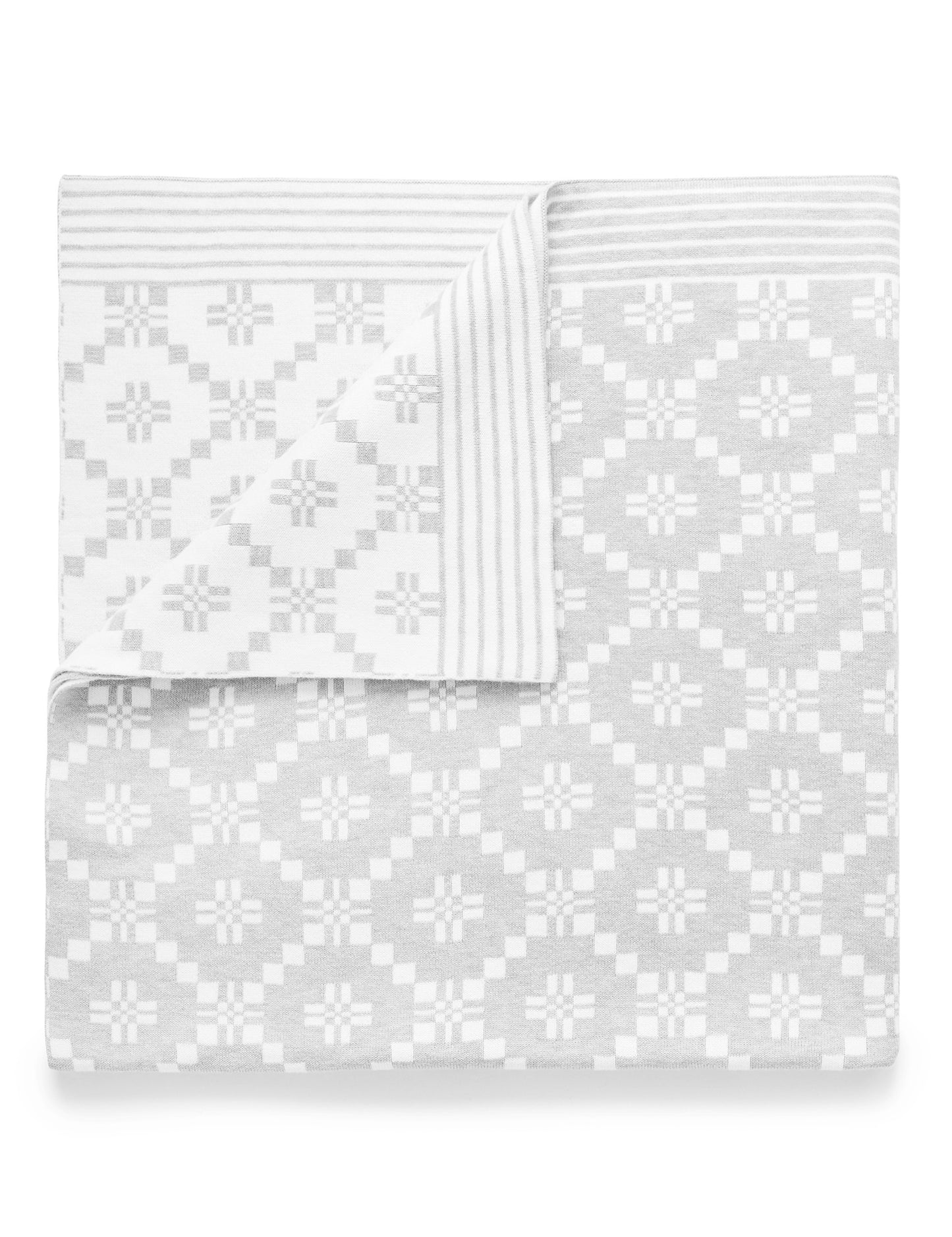 purebeby ピュアベビー Geometric Blanket Gray