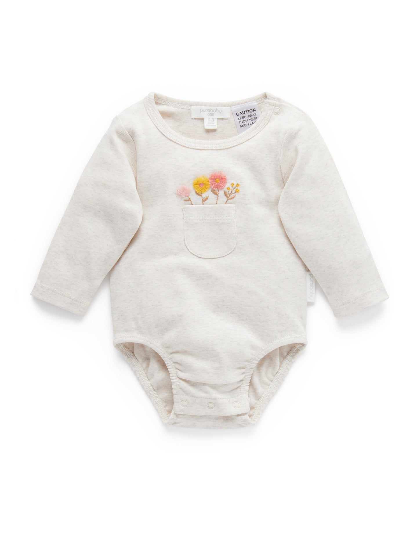 Purebaby Pure Baby Posie Bodysuit PN1004S21