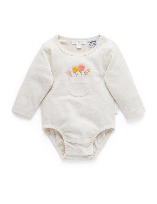 Purebaby ピュアベビー  Posie Bodysuit  PN1004S21
