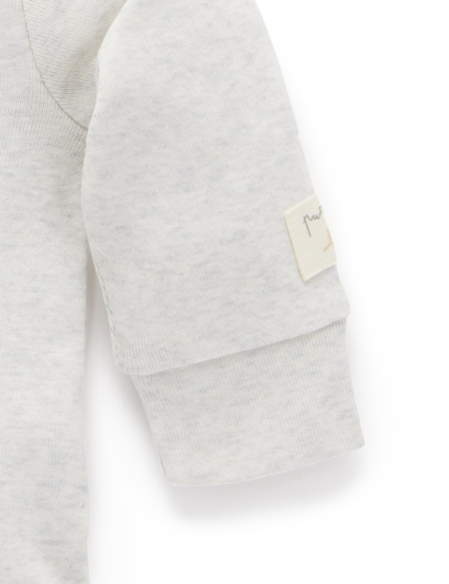 purebaby Purebaby Peekaboo Bodysuit Cloud Melange