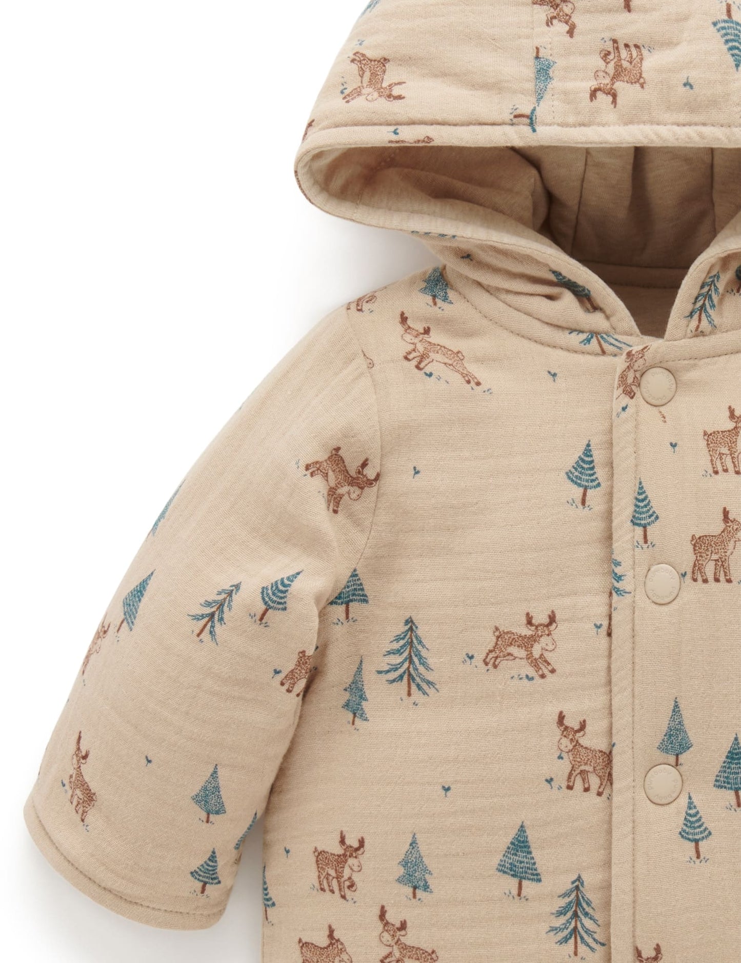 Purebaby ピュアベビー  Reversible Jacket  Grazing Moose Print  PN1036W22