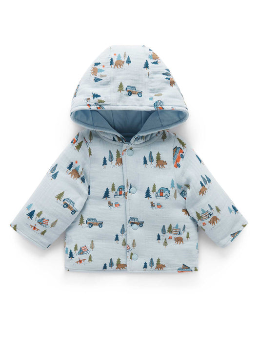 Purebaby ピュアベビー  Reversible Jacket Great Outddors Print  PN1036W22