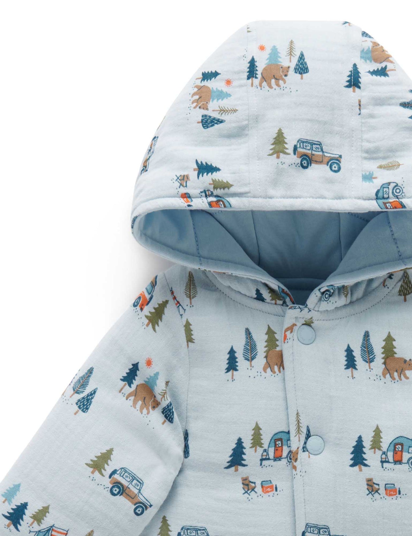 Purebaby Purebaby Reversible Jacket Great Outddors Print PN1036W22