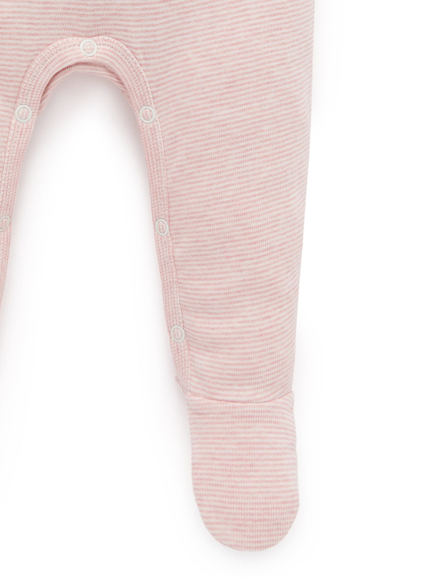purebaby ピュアベビー Woodland friends growsuit Wild rose melange stripe