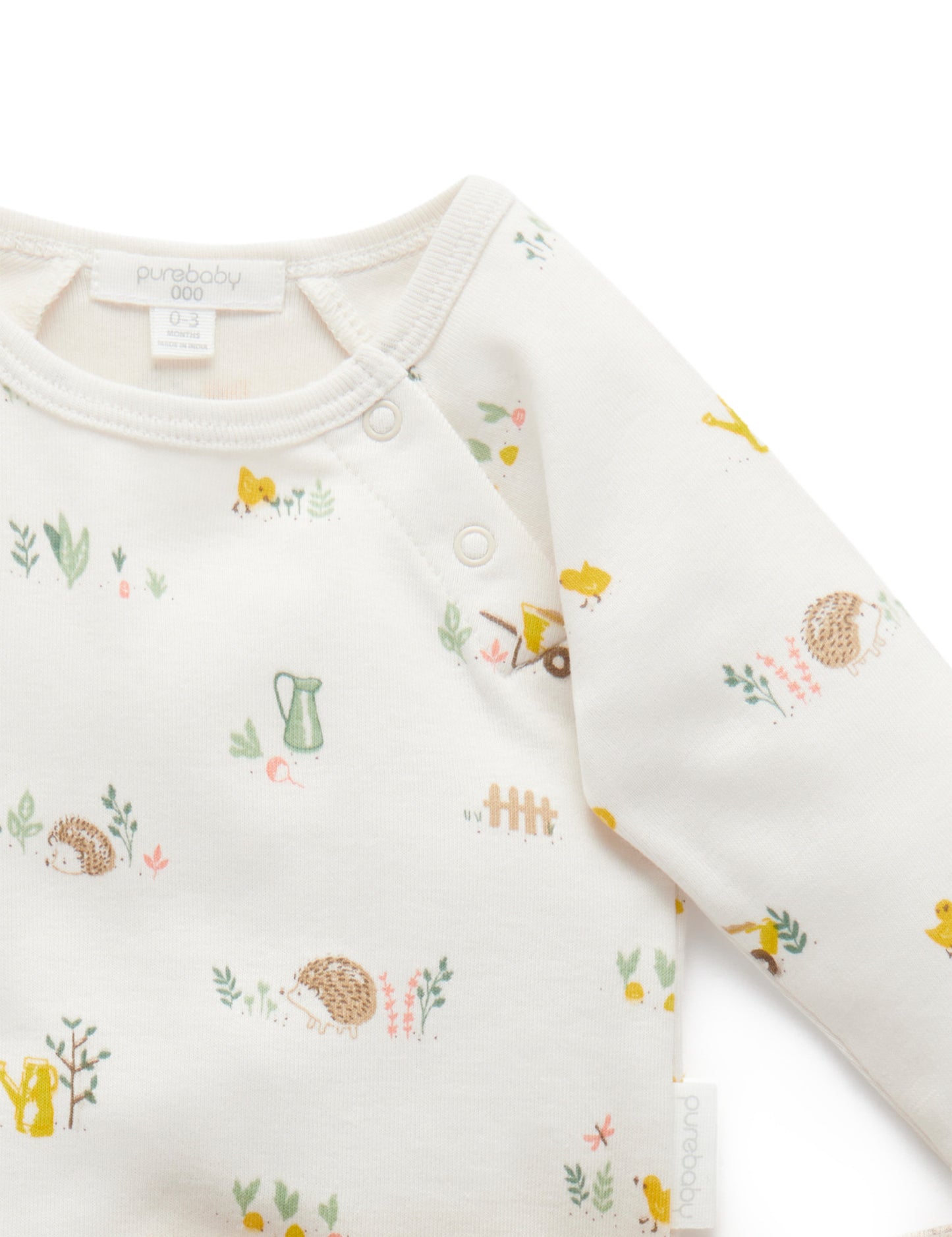 【00 last one】Purebaby ピュアベビー 2 Piece Gift Pack  Veggie Patch Print  PN1109S21
