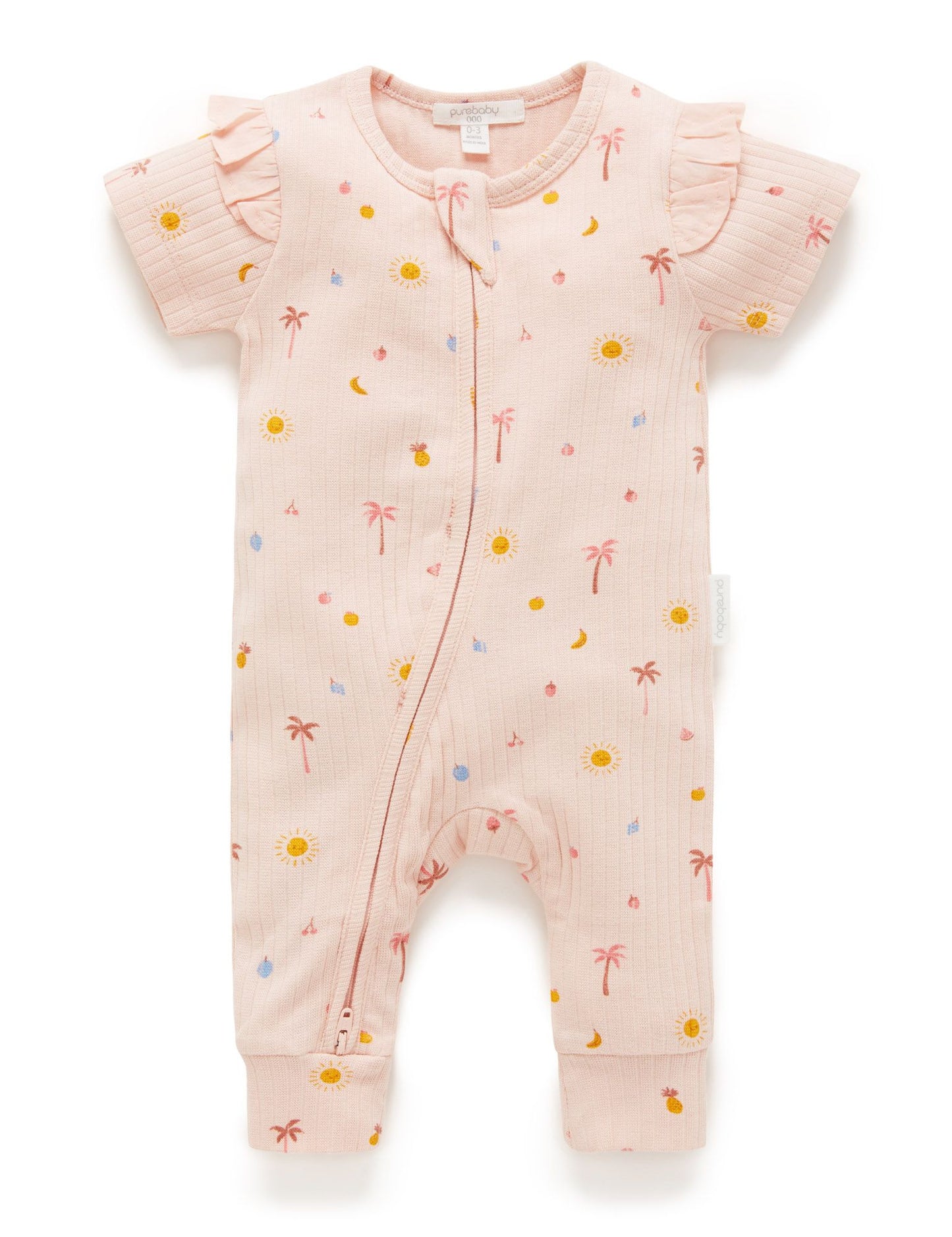 purebaby Pure Baby Island Rib Growsuit PN2080S21