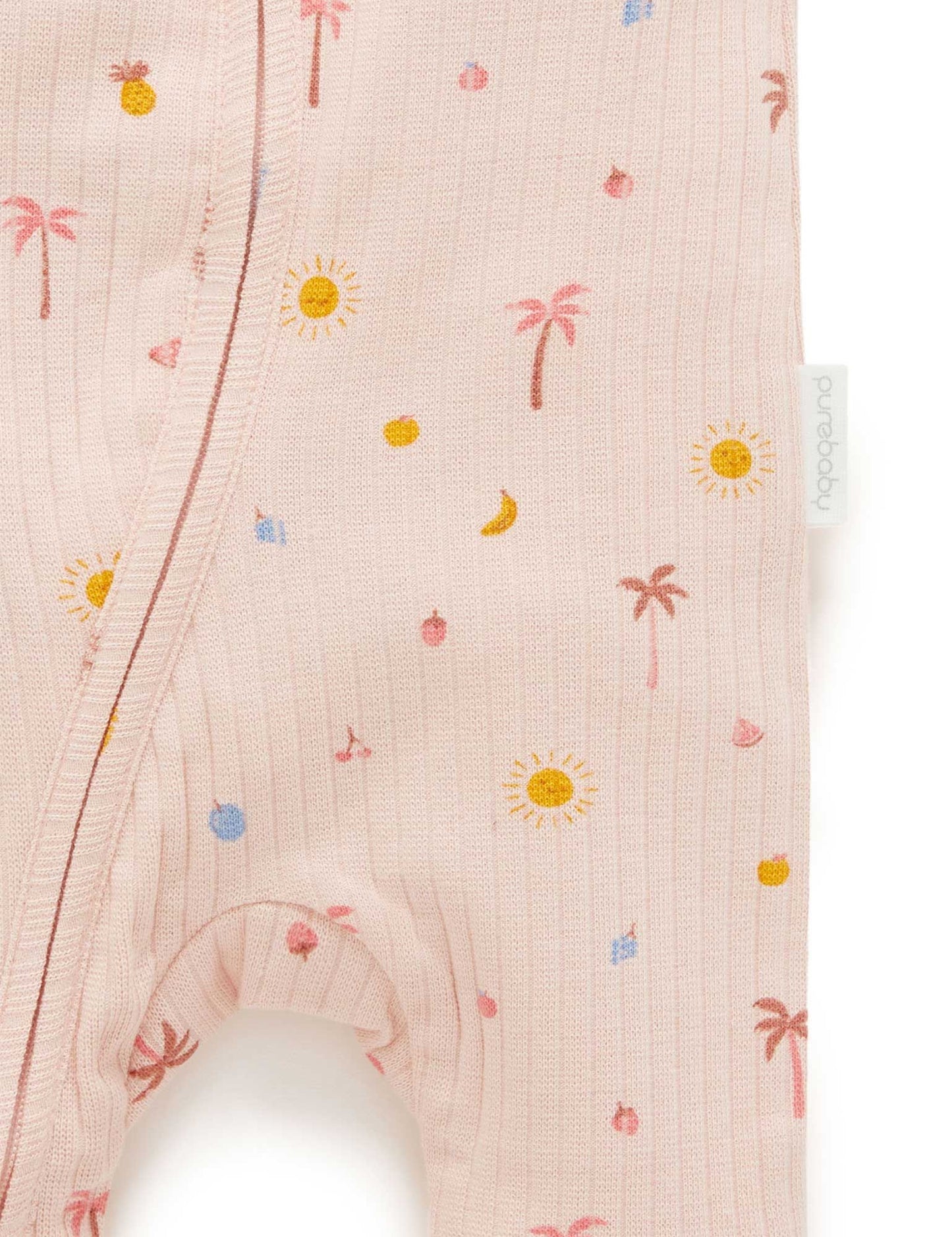 purebaby Pure Baby Island Rib Growsuit PN2080S21