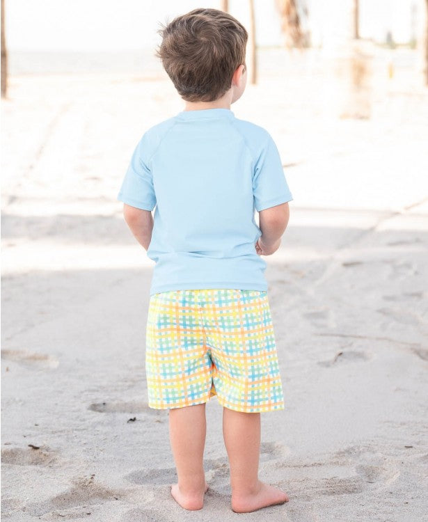 RuggedButts Summertime Gingham Swim Trunks