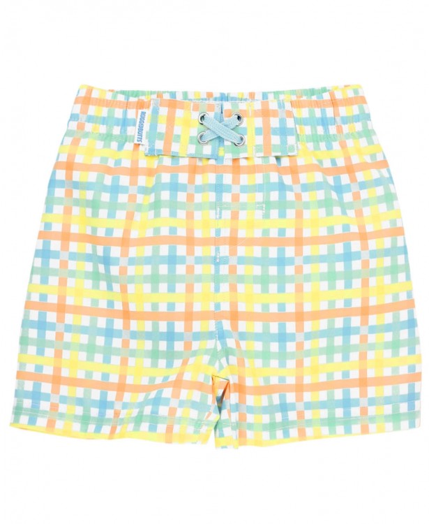 RuggedButts Summertime Gingham Swim Trunks