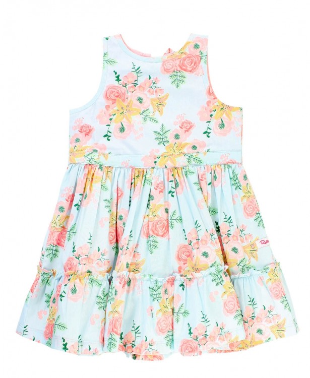 Ruffle Butts Tea Party Back Keyhole Bow Dress