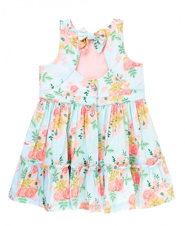 Ruffle Butts Tea Party Back Keyhole Bow Dress