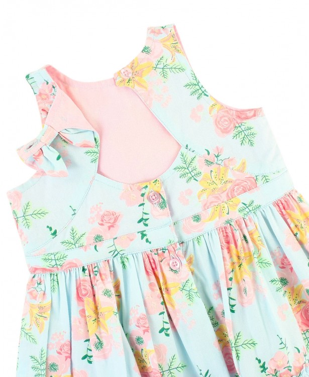 Ruffle Butts Tea Party Back Keyhole Bow Dress