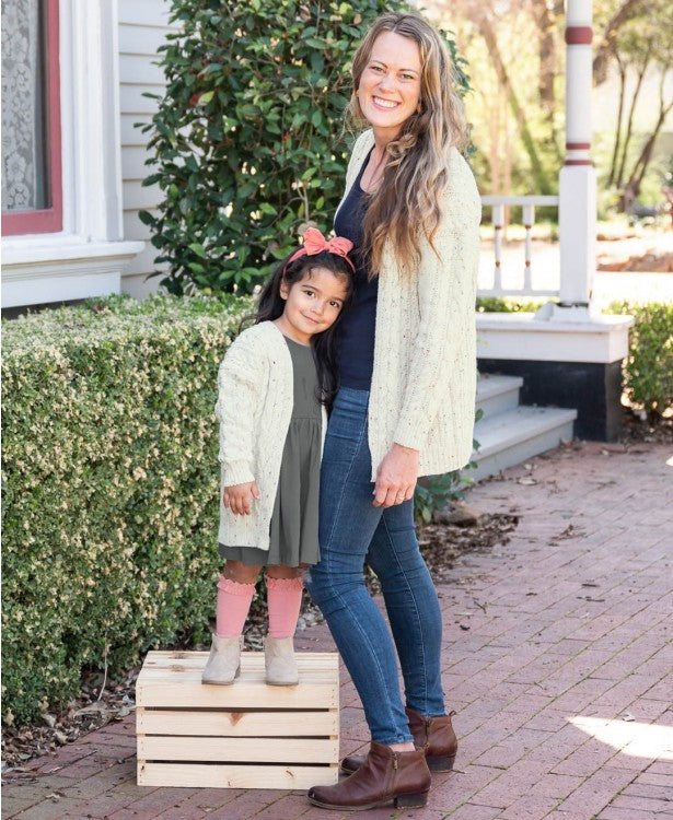 Ruffle Butts ラッフルバッツ Confetti Chunky Knit Open Style Cardigan