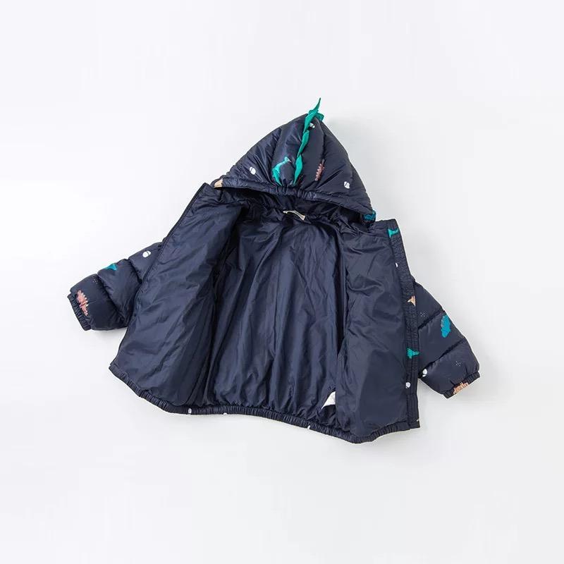 dave&bella dave bella down jacket with dinosaur backpack 24M