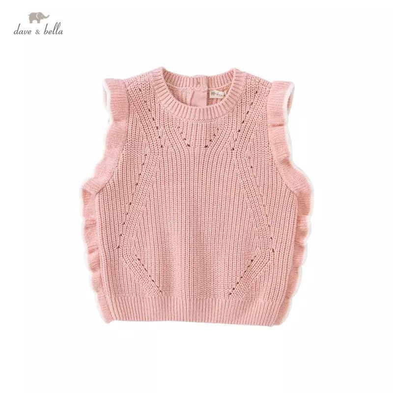 dave&bella Dave Bella Pink Ruffle Vest 3Y