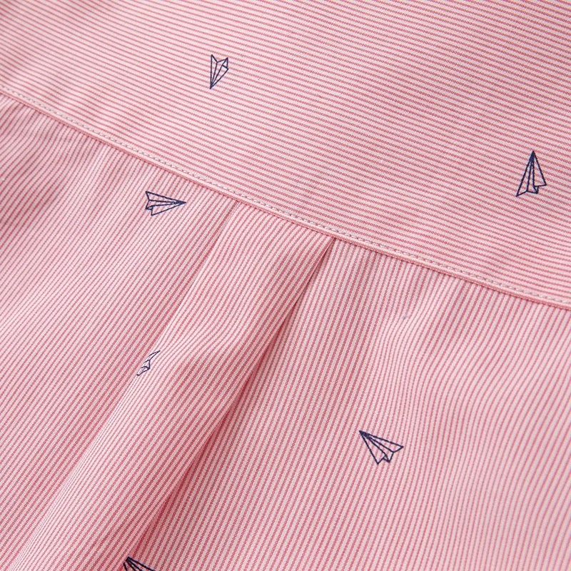 dave&bella Dave Bella Paper Plane Design Red Stripe Shirt DB1220683