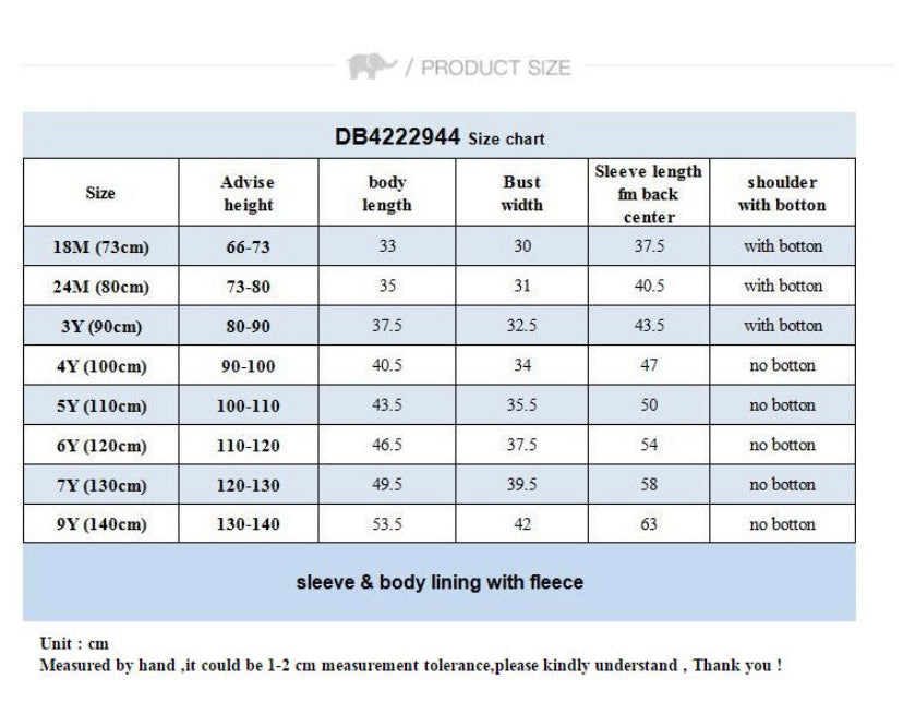 dave&bella Dave Bella heart design brushed knit DB4222944
