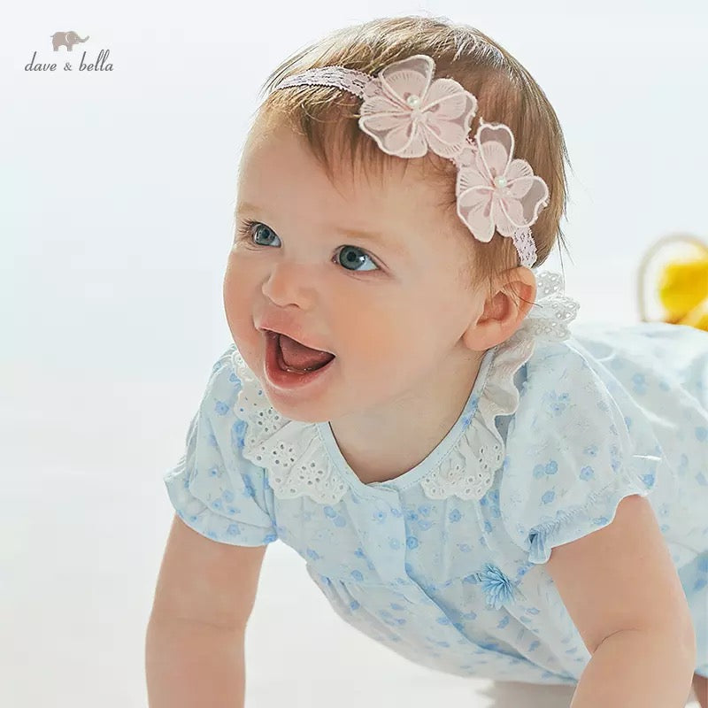 dave&bella Dave Bella Blue Floral Romper DB2221484