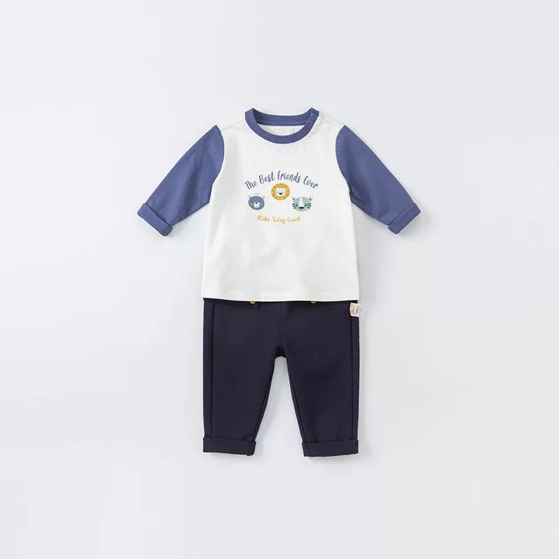 dave&bella Dave Bella Animal Design Long T-shirt Blue 24M