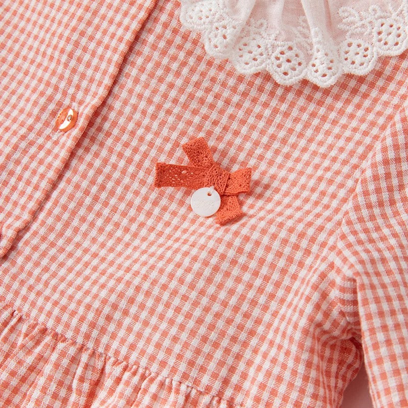 dave&bella Checked dress with apple pochette DB1220895