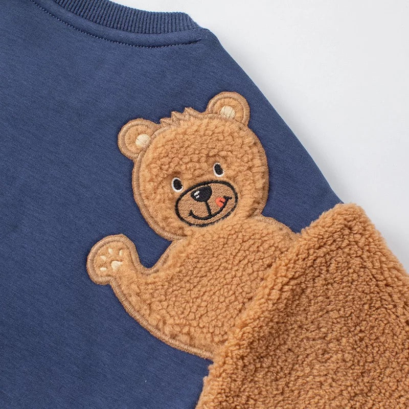 dave&bella  デイブベラ  ひょっこりくまさんトレーナー