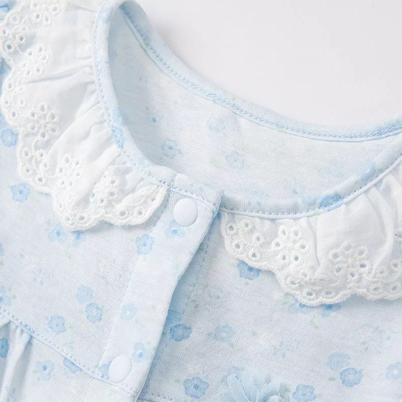 dave&bella Dave Bella Blue Floral Romper DB2221484