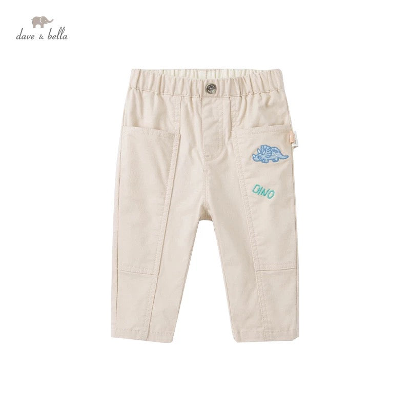 dave&bella Dave Bella Triceratops embroidery pants DB1220441