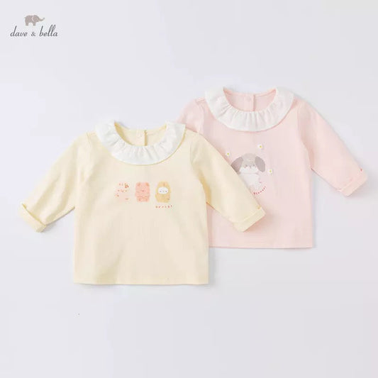 dave&bella Dave Bella loose animal print tops DB1220343