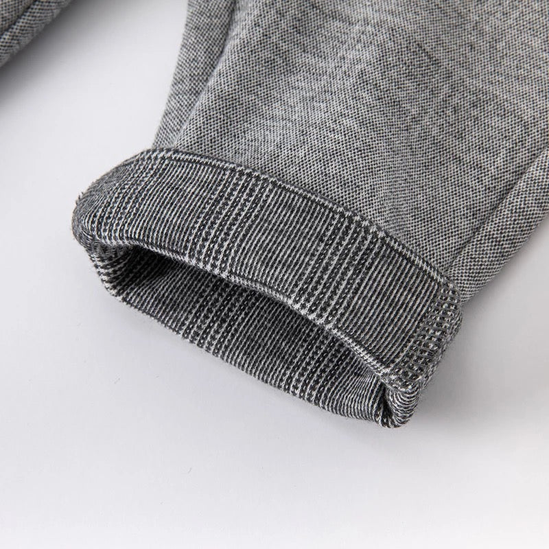 【100cm last 1】dave&bella デイブベラ ネイビーストライプポイントグレーパンツ DB1220745